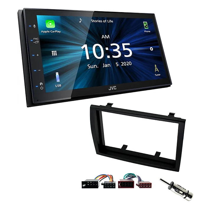 Fiat Ducato 2006 - 2011 JVC KW-M560BT 6.8" Bluetooth Digital Media Car Play / Android Auto Stereo Upgrade Kit