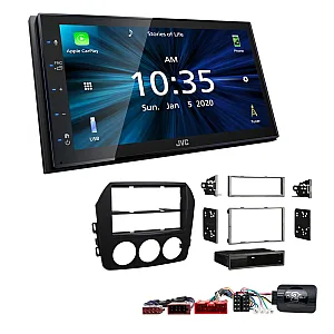 Mazda MX-5 (Bose Audio) 2009-2015 JVC KW-M560BT 6.8" Bluetooth Digital Media Car Play / Android Auto Stereo Upgrade Kit
