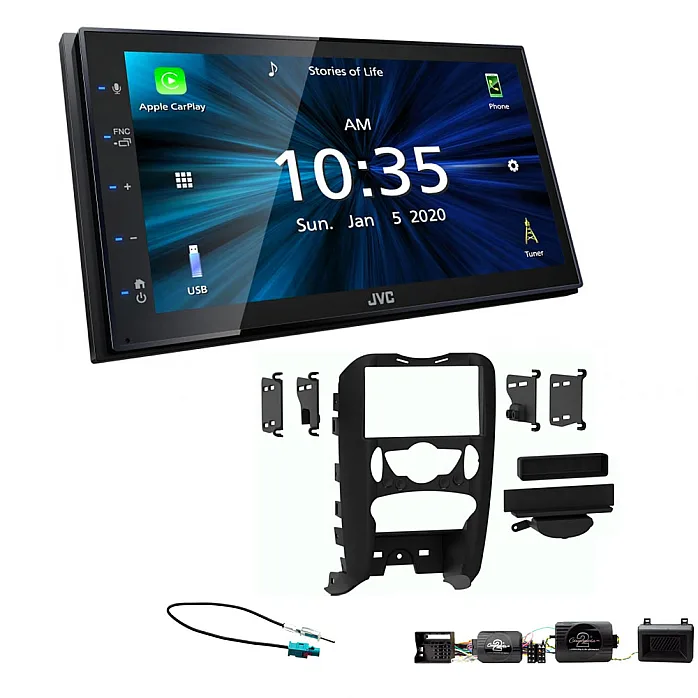 MINI JVC KW-M560BT 6.8" Bluetooth Digital Media CarPlay / Android Auto Stereo Upgrade Kit