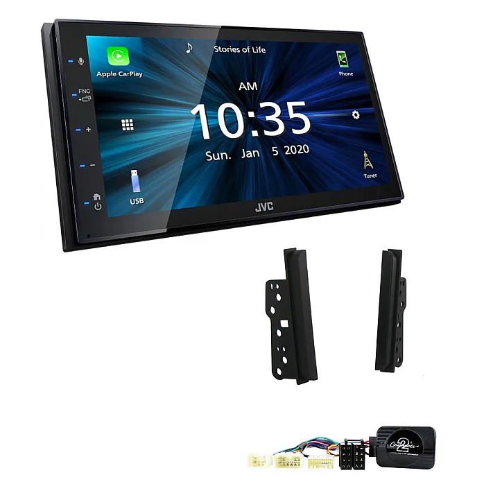 Toyota Alphard 2002-2008 JVC KW-M560BT 6.8" Bluetooth Digital Media Car Play / Android Auto Stereo Upgrade Kit