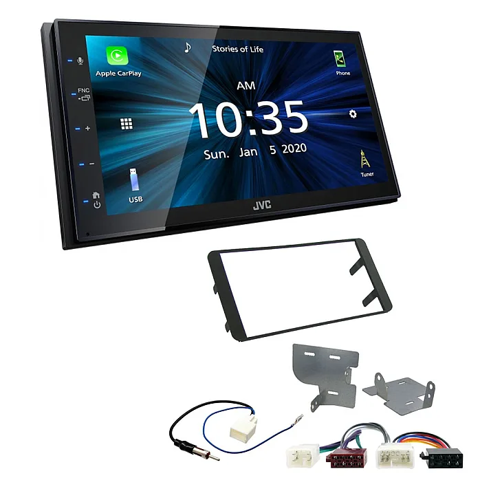 Toyota GT86 2012-2021 JVC KW-M560BT 6.8" Bluetooth Digital Media Car Play / Android Auto Stereo Upgrade Kit