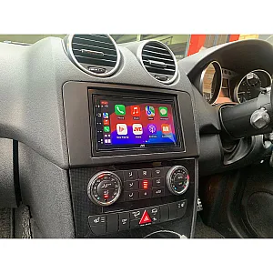 Mercedes-Benz ML JVC KW-M560BT 6.8" Bluetooth Digital Media Car Play / Android Auto Stereo Upgrade Kit