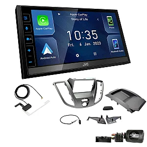 Ford Transit 2015-2021 JVC 6.8" Screen USB Bluetooth Wireless CarPlay / Android Auto Stereo Upgrade Pack