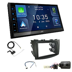 Suzuki Swift 2011-2017 JVC 6.8" Screen USB Bluetooth Wireless CarPlay / Android Auto Stereo Upgrade Pack