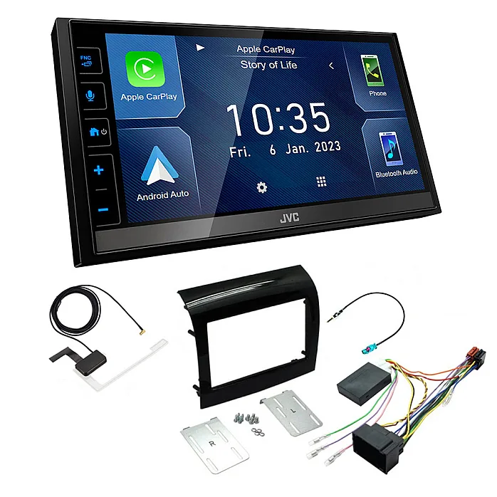 Citroen Relay 2014 Onward JVC 6.8" Screen USB Bluetooth Wireless CarPlay / Android Auto Stereo Upgrade Pack