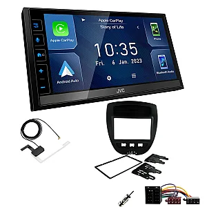 Citroen C1 2005 - 2014 JVC 6.8" Screen USB Bluetooth Wireless CarPlay / Android Auto Stereo Upgrade Pack