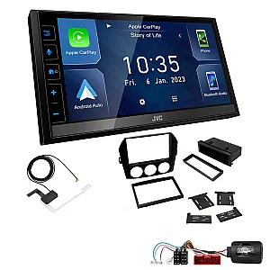 Mazda MX-5 Non-Bose 2006-2008 JVC 6.8" Screen USB Bluetooth Wireless CarPlay / Android Auto Stereo Upgrade Pack