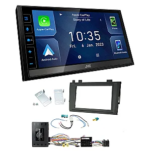 VW Transporter T6.1 2019> JVC 6.8" Screen USB Bluetooth Wireless CarPlay / Android Auto Stereo Upgrade Pack
