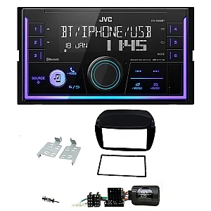 Vauxhall Combo 2012 - 2015 JVC Double Din Mechless USB, Bluetooth, AUX, iPod/iPhone Car Stereo Upgrade Pack
