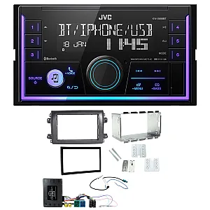 Fiat Ducato 2021 Onwards JVC Double Din Mechless USB, Bluetooth, AUX, iPod/iPhone Car Stereo Upgrade Pack