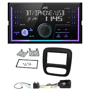 Renault Trafic 2014-2017 JVC Mechless USB, Bluetooth, AUX, iPod/iPhone Car Stereo Upgrade Pack