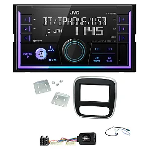 Renault Trafic 2014-2017 JVC Mechless USB, Bluetooth, AUX, iPod/iPhone Car Stereo Upgrade Pack