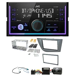 Seat Leon 2005-2012 JVC Mechless USB, Bluetooth, AUX, iPod/iPhone Car Stereo Upgrade Pack