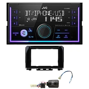 Suzuki Jimny 2018> JVC Mechless USB, Bluetooth, AUX, iPod/iPhone Car Stereo Upgrade Pack