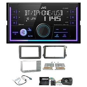 VW Beetle, Caddy, Jetta, Sharan, T-6, Tiguan JVC USB, Bluetooth, AUX, iPod/iPhone Stereo Upgrade Pack