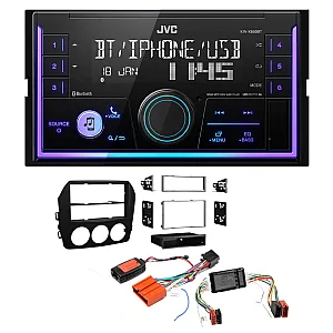 Mazda MX-5 (BOSE Audio) 2009-2015 JVC Mechless USB, Bluetooth, AUX, iPod/iPhone Car Stereo Upgrade Pack