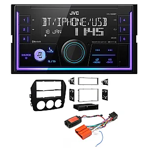 Mazda MX-5 2009-2015 JVC Mechless USB, Bluetooth, AUX, iPod/iPhone Car Stereo Upgrade Pack