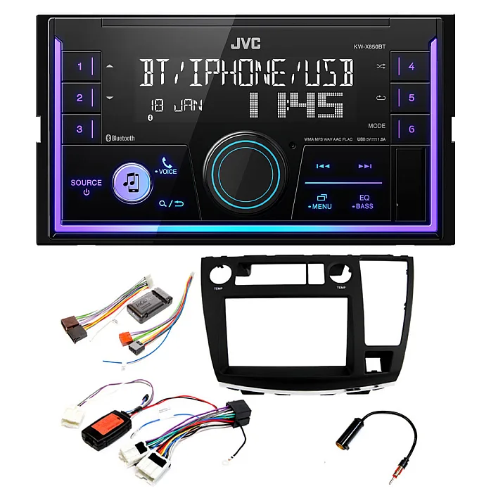 Nissan Elgrand (BOSE AUDIO) JVC Mechless USB, Bluetooth, AUX, iPod/iPhone Car Stereo Upgrade Pack