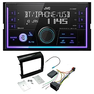 Fiat Ducato 2014-2021 JVC Double Din Mechless USB, Bluetooth, AUX, iPod/iPhone Car Stereo Upgrade Pack