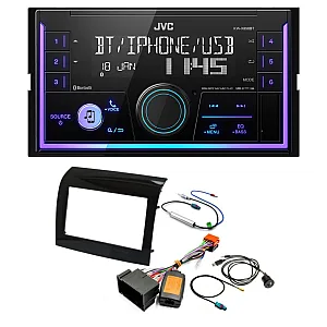 Fiat Ducato 2014 Onwards JVC Double Din Mechless USB, Bluetooth, AUX, iPod/iPhone Car Stereo Upgrade Pack