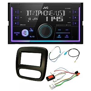 Vauxhall Vivaro 2014-2018 JVC Mechless USB, Bluetooth, AUX, iPod/iPhone Car Stereo Upgrade Pack
