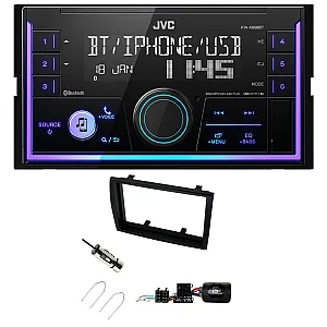 Fiat Ducato 2008 - 2011 JVC Double Din Mechless USB, Bluetooth, AUX, iPod/iPhone Car Stereo Upgrade Pack