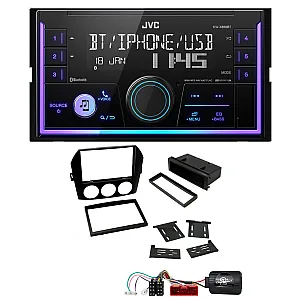 Mazda MX-5 Non-Bose JVC Mechless USB, Bluetooth, AUX, iPod/iPhone Car Stereo Upgrade Pack
