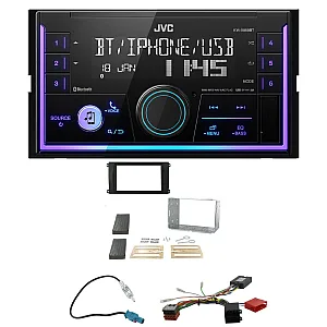 Porsche Cayenne (2002-2007) JVC Mechless USB, Bluetooth, AUX, iPod/iPhone Car Stereo Upgrade Pack