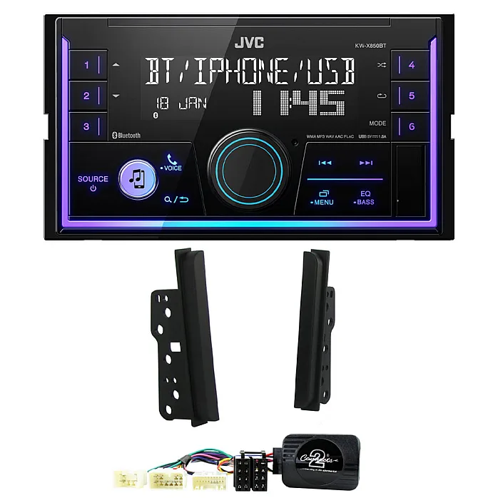 Toyota Alphard 2002 - 2008 JVC Mechless USB, Bluetooth, AUX, iPod/iPhone Car Stereo Upgrade Pack