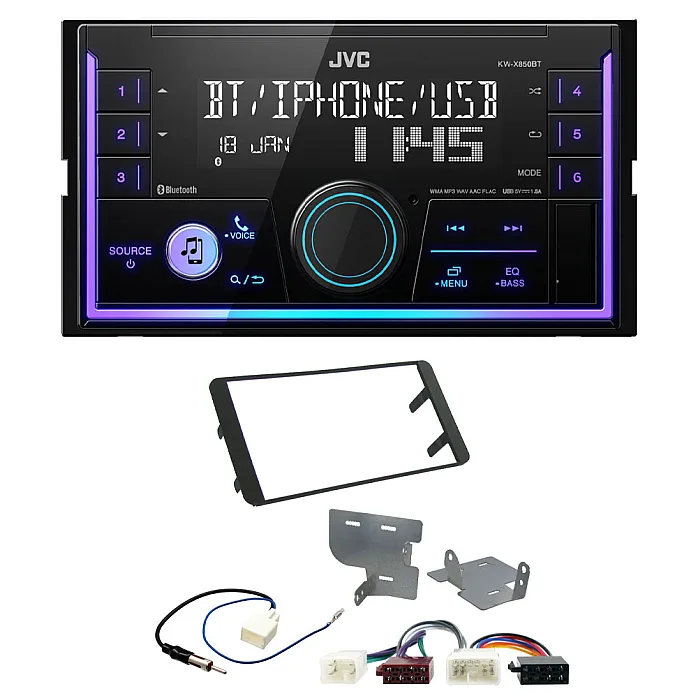 Toyota GT86 2012 - 2021 JVC Mechless USB, Bluetooth, AUX, iPod/iPhone Car Stereo Upgrade Pack