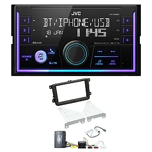 Volkswagen JVC KW-X850BT USB, Bluetooth, AUX, iPod/iPhone Car Stereo Upgrade Pack