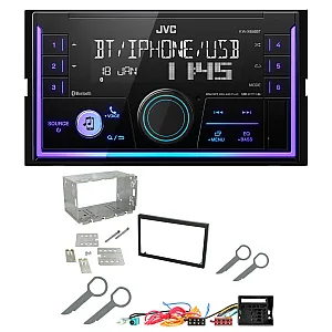VW Polo 9N3 2005-2009 JVC Mechless USB, Bluetooth, AUX, iPod/iPhone Stereo Upgrade Pack