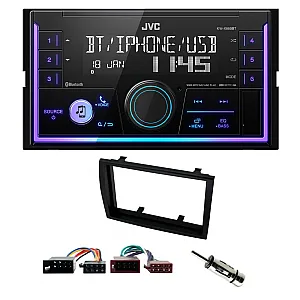 Fiat Ducato 2006 - 2010 JVC Double Din Mechless USB, Bluetooth, AUX, iPod/iPhone Car Stereo Upgrade Pack
