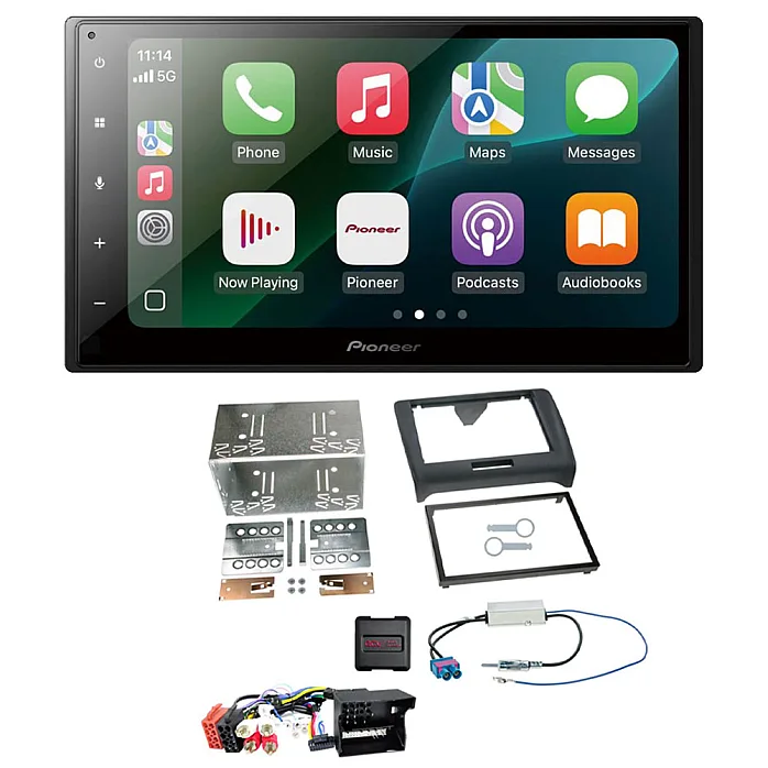 Audi TT 2006 - 2014 Pioneer 6.8" Wired CarPlay / Android Auto Bluetooth Stereo Upgrade Pack