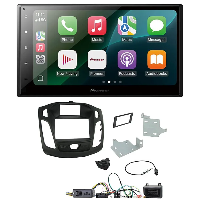 Ford Focus 2011 - 2015 Pioneer 6.8" Wired CarPlay / Android Auto Bluetooth Stereo Upgrade Pack
