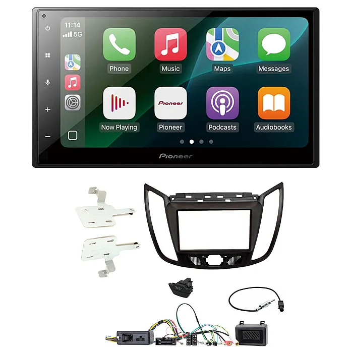 Ford Kuga 2013-2019 Pioneer 6.8" Wired CarPlay / Android Auto Bluetooth Stereo Upgrade Pack