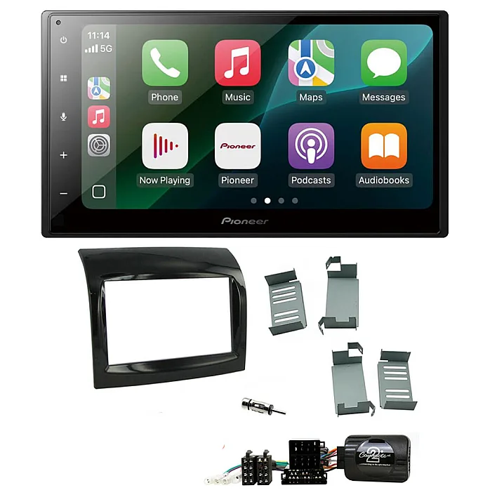 Fiat Ducato 2012-2014 Pioneer 6.8" Wired CarPlay / Android Auto Bluetooth Stereo Upgrade Pack