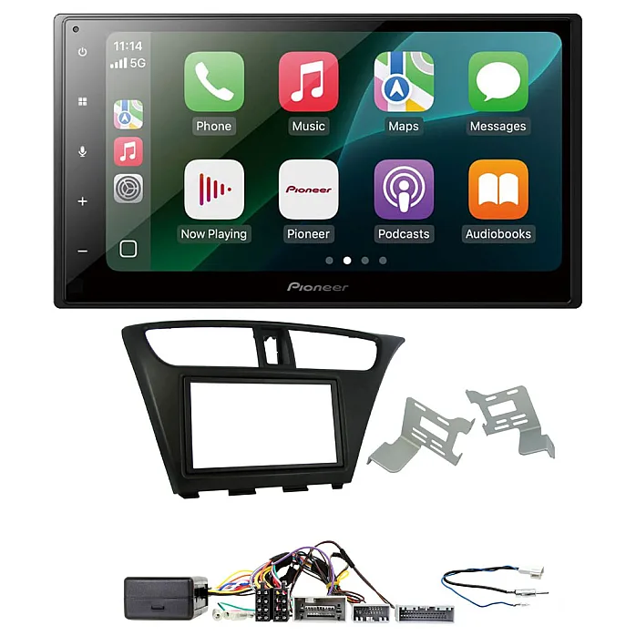 Honda Civic 2012 - 2015 Pioneer 6.8" Wired CarPlay / Android Auto Bluetooth Stereo Upgrade Pack