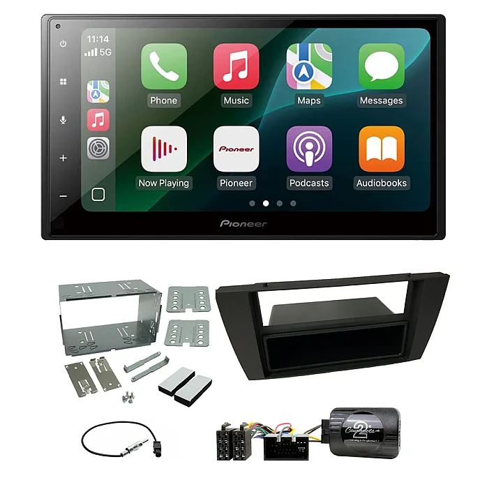 Jaguar S-Type, X-Type 2002-2008 Pioneer 6.8" Wired CarPlay / Android Auto Bluetooth Stereo Upgrade Pack