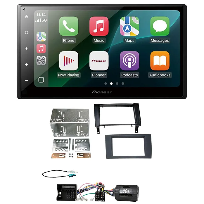 Mercedes SLK R171 2004-2011 Pioneer 6.8" Wired CarPlay / Android Auto Bluetooth Stereo Upgrade Pack