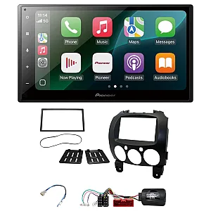 Mazda 2 (2008-2014) Pioneer 6.8" Wired CarPlay / Android Auto Bluetooth Stereo Upgrade Pack