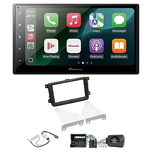 VW Beetle, Caddy, Jetta, Sharan, T-6 Pioneer 6.8" Wired CarPlay / Android Auto Bluetooth Stereo Upgrade Pack