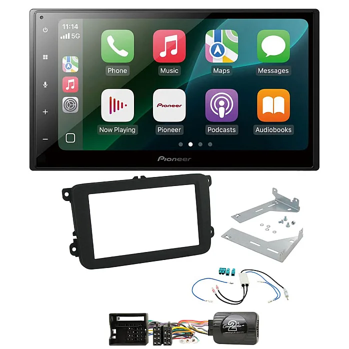 Volkswagen Pioneer 6.8" Wired CarPlay / Android Auto Bluetooth Stereo Upgrade Pack