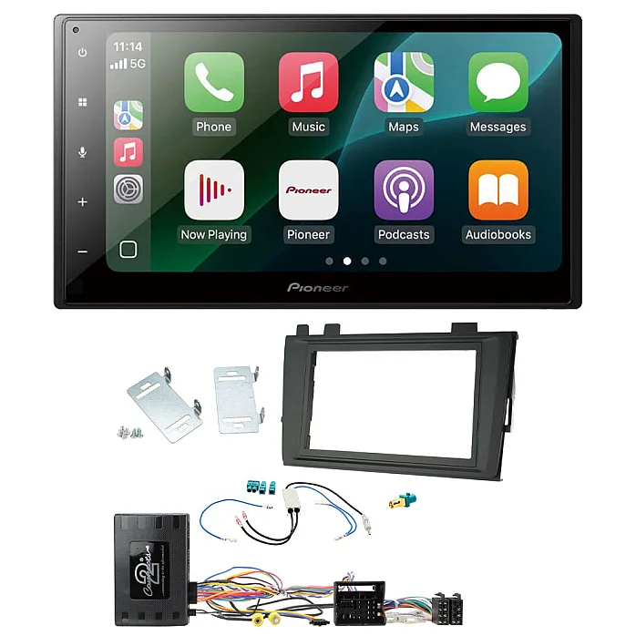 VW Transporter T6.1 2019> Pioneer 6.8" Wired CarPlay / Android Auto Bluetooth Stereo Upgrade Pack
