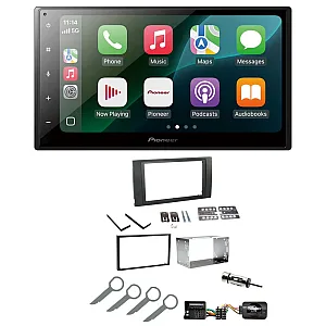 Ford Focus, Fiesta, Transit Pioneer 6.8" Wired CarPlay / Android Auto Bluetooth Stereo Upgrade Pack