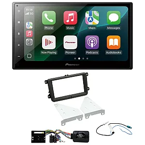 VW Transporter 2009-2015 Pioneer 6.8" Wired CarPlay / Android Auto Bluetooth Stereo Upgrade Pack