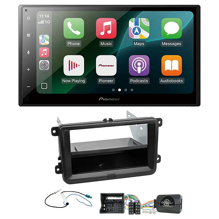 VW Transporter T6 Pioneer 6.8" Wired CarPlay / Android Auto Bluetooth Stereo Upgrade Pack