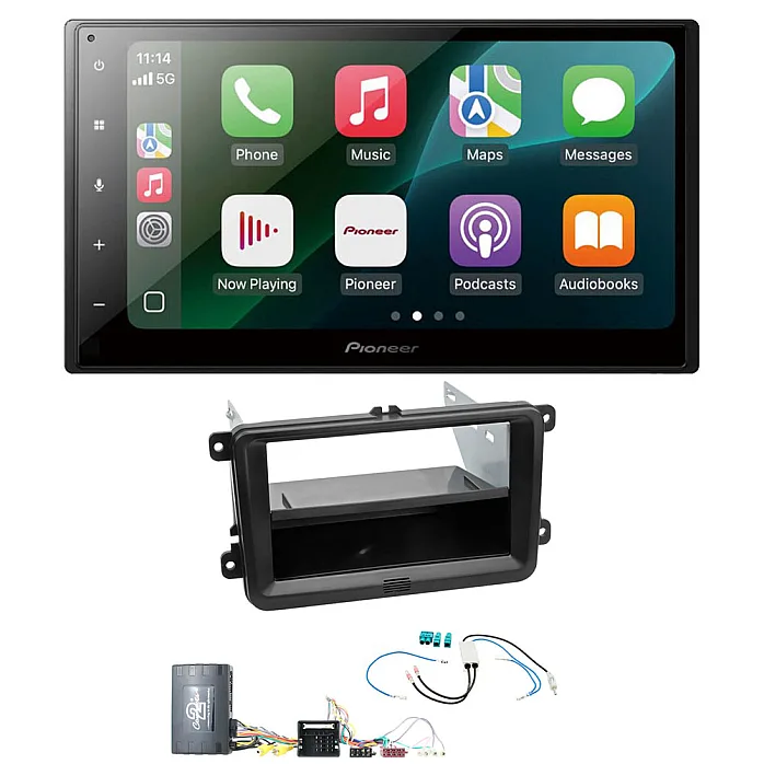 Volkswagen Transporter T5 / T5.1 (2009-2015) Pioneer 6.8" Wired CarPlay / Android Auto Bluetooth Stereo Upgrade Pack
