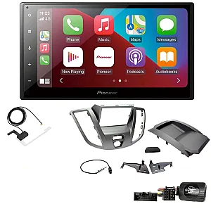 Ford Transit 2015 - 2021 Light Grey Pioneer 6.8" Bluetooth Apple CarPlay DAB Stereo Upgrade Kit