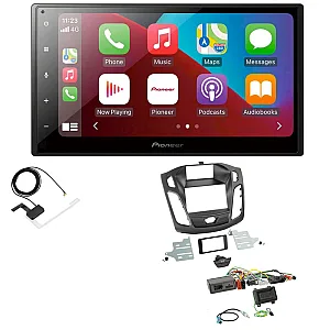 Ford Focus 2015-2018 Pioneer 6.8" Bluetooth Apple CarPlay DAB Stereo Upgrade Kit